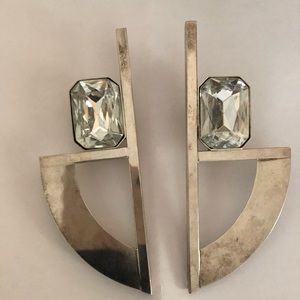 Bold Large Retro Clip-on Earrings